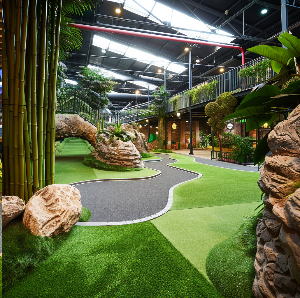 Game room artificial grass