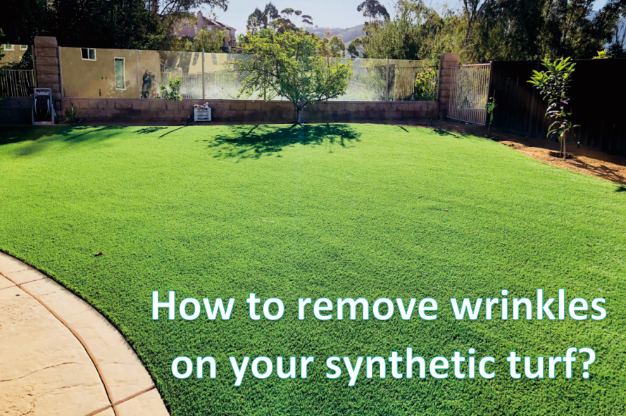 How To Remove Wrinkles on Your Synthetic Turf?
