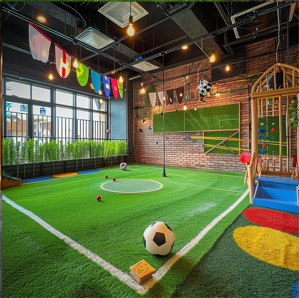 Game room artificial grass