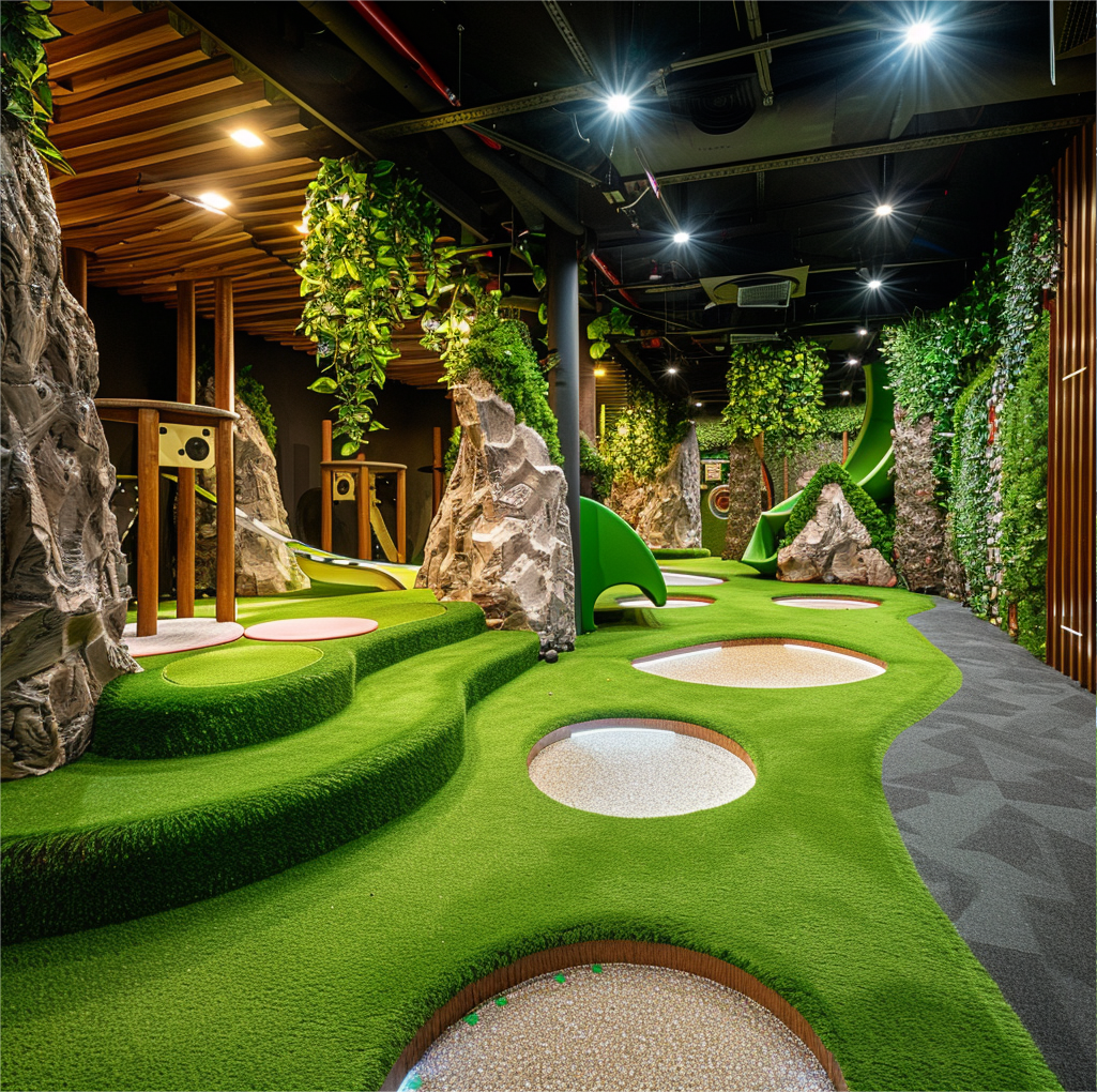 Game room artificial grass